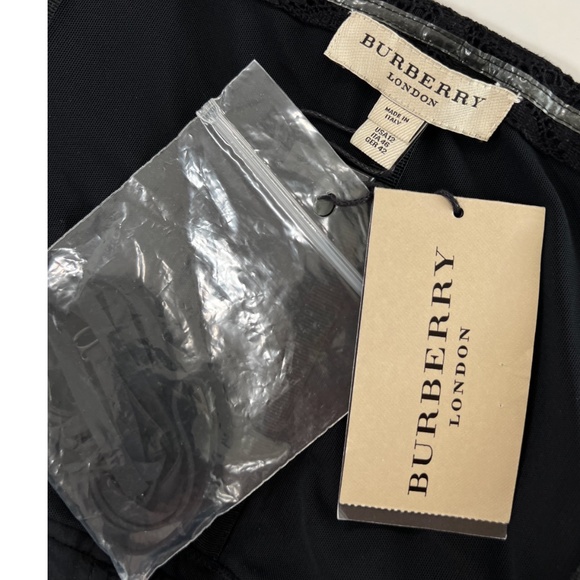 $1995 Burberry London Sonya Strapless Lace Cocktail Midi Dress in Black - Picture 7 of 9